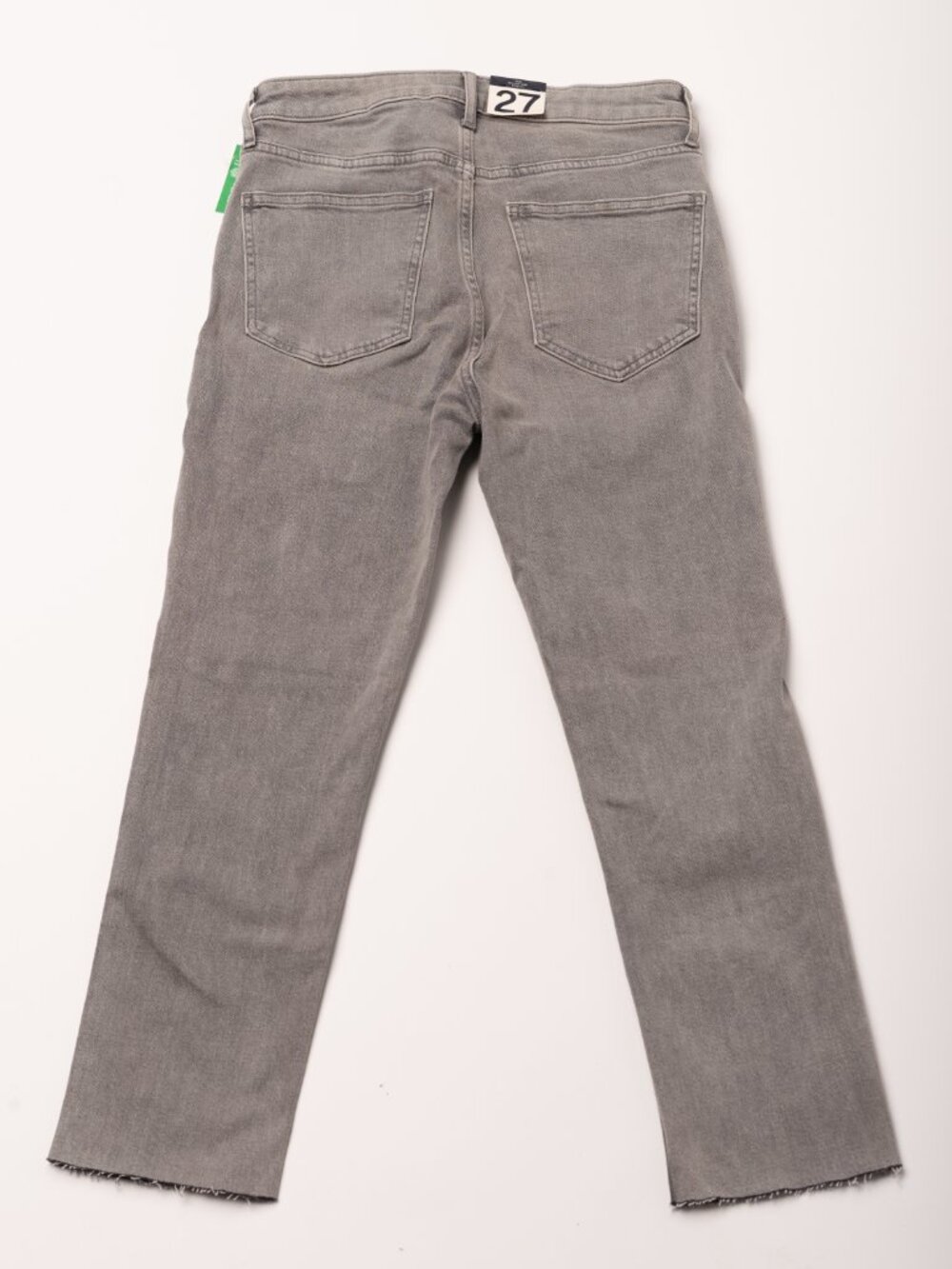 GAP Sky High Rise Vintage Slim Jeans Gray Raw Hem Size 4P Normcore 90s Grunge - Picture 5 of 12